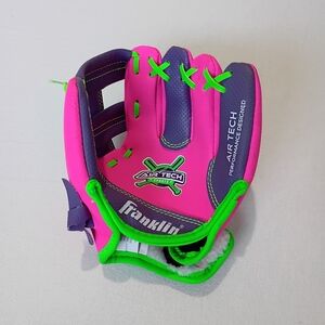 Franklin Pink & Purple Kids easy Closure System Air Tech Glove
